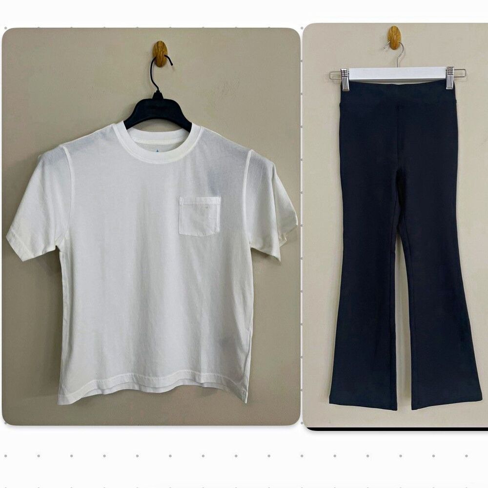 Crewcuts Girls Top and Bottom Bundle Short Sleeve T-shirt & Flare leggings 10